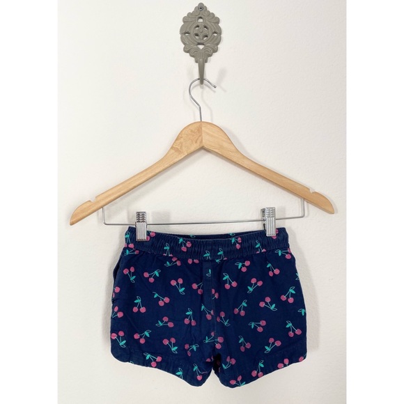 OshKosh 🍒 Cherry Fruit Navy Blue Casual Drawstring Summer Boho Beach Shorts - Picture 9 of 11